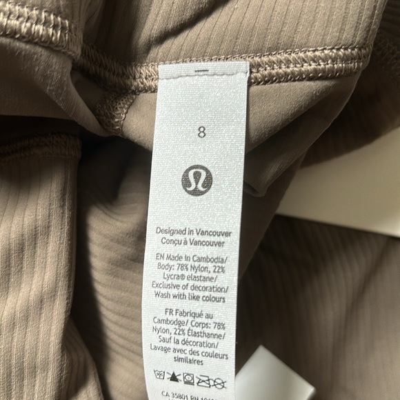 LULULEMON ALIGN RIBBED MINI FLARE *REGULAR IN NOMAD SZ 4 NWT - Picture 12 of 13